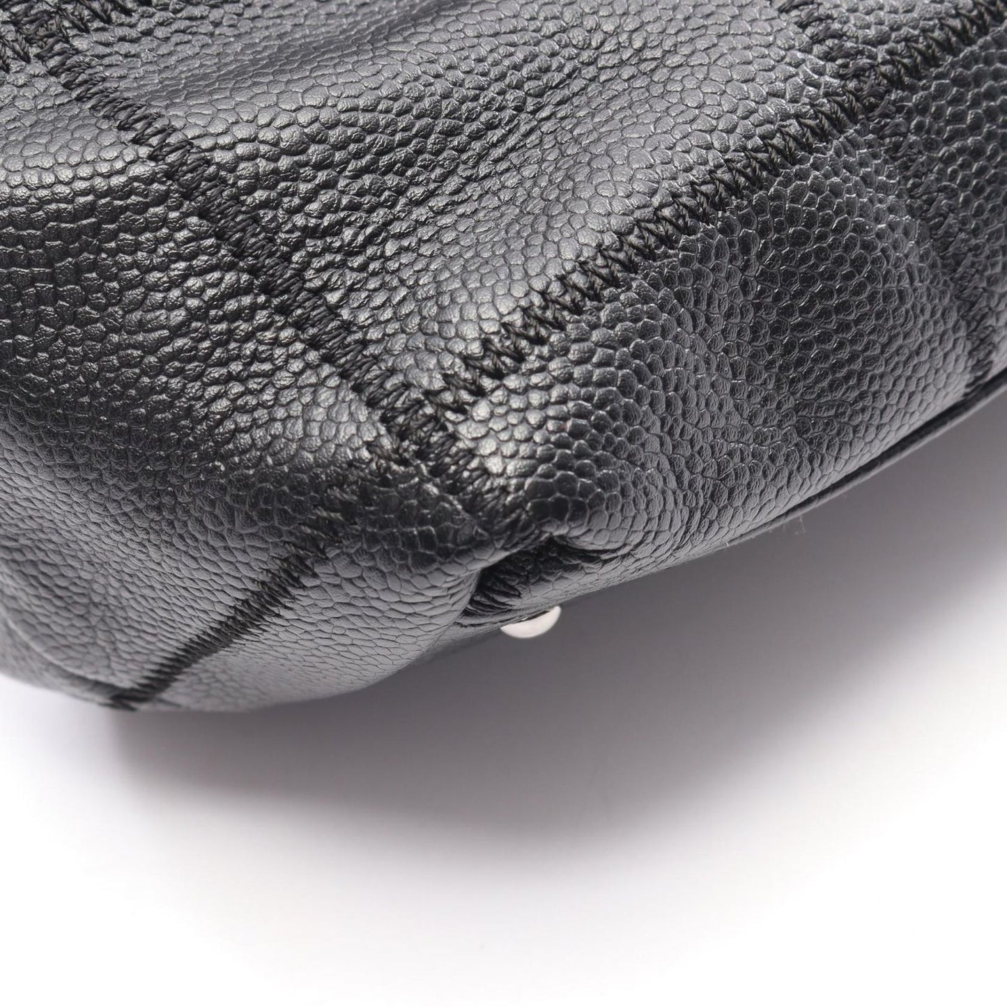 Chanel Tote Choco Bar Black Calf — view 6