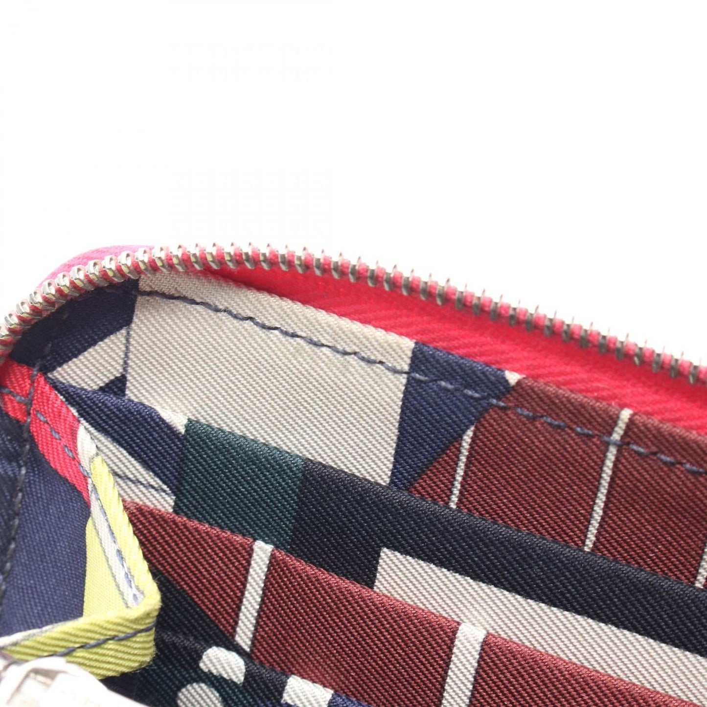 Hermes Round Wallet Azap Long Silk in Rose Leather in — view 7