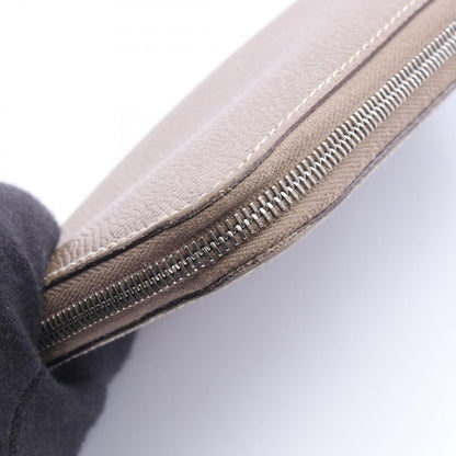 Hermes Round Wallet Azap Long Silk in Etoupe Leather in — view 9