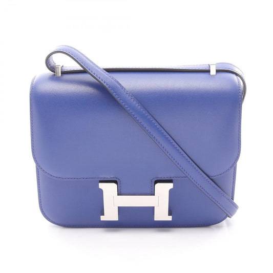 Hermes Shoulder Bag Constance 3 Mini Blue Electric Leather