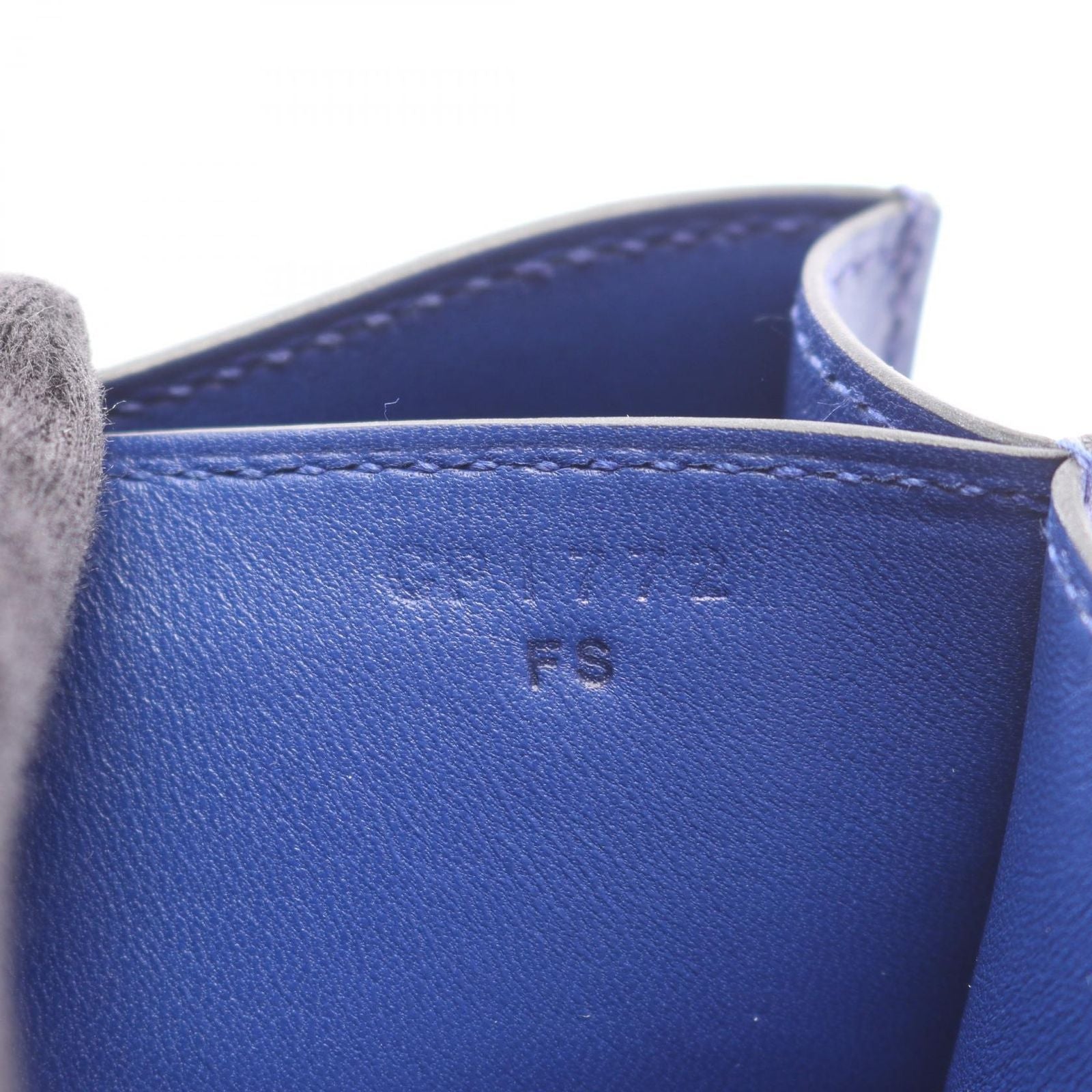 Hermes Shoulder Bag Constance 3 Mini Blue Electric Leather — view 5