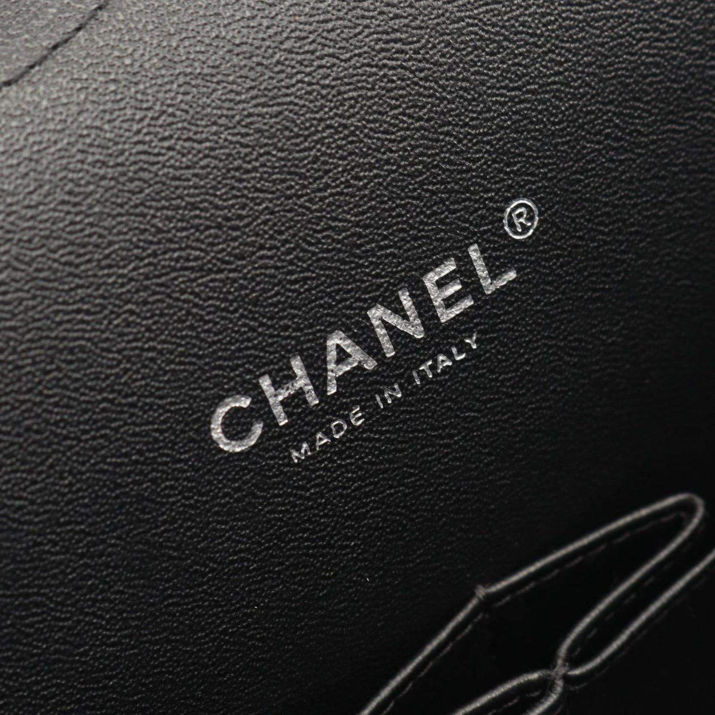 Chanel Shoulder Bag Big Quilted 34 Double Flap Black Leather Chain — view 4