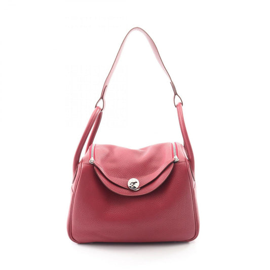 Hermes Shoulder Bag Lindy 30 Ruby Leather