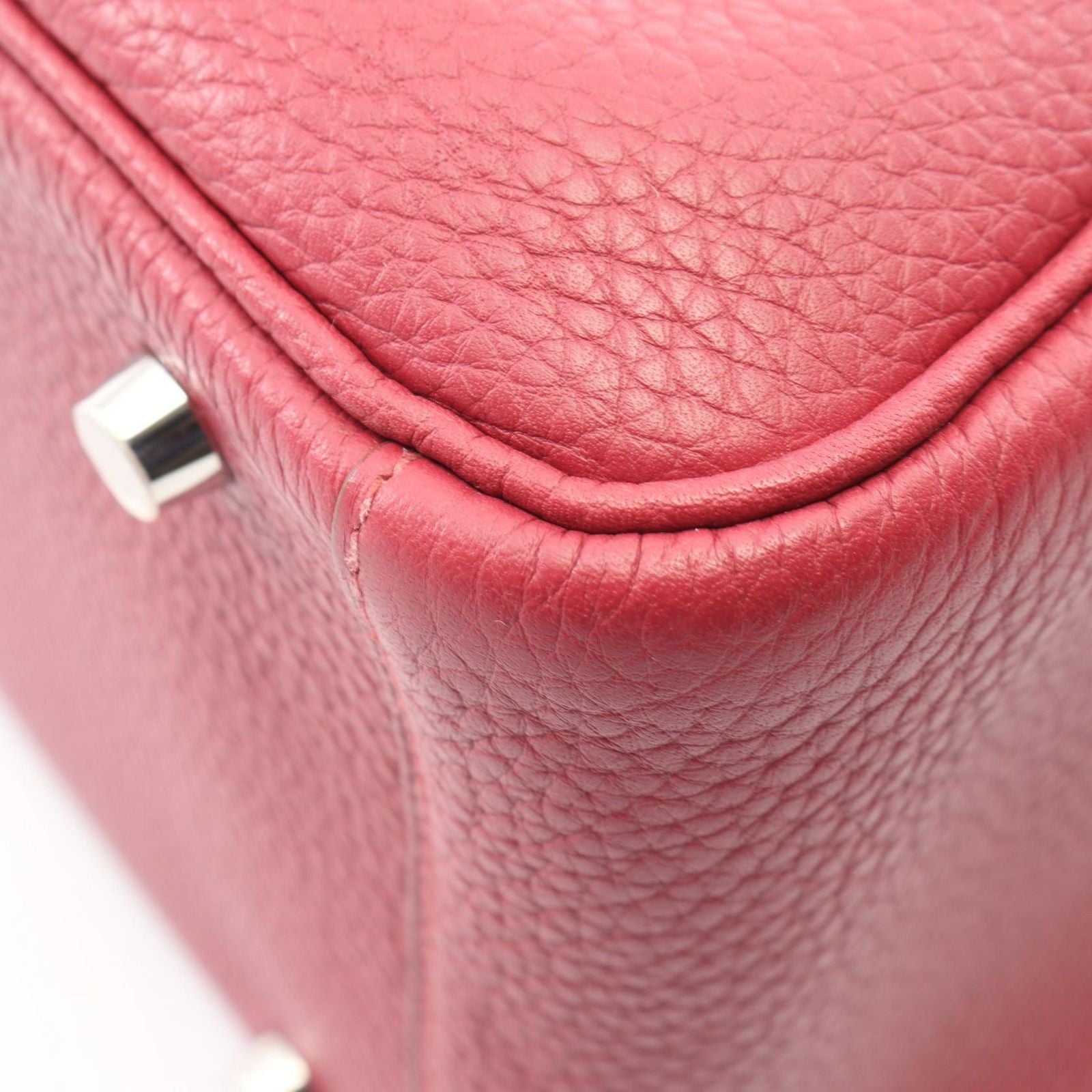 Hermes Shoulder Bag Lindy 30 Ruby Leather — view 6