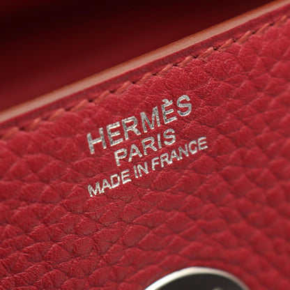 Hermes Shoulder Bag Lindy 30 Ruby Leather — view 4