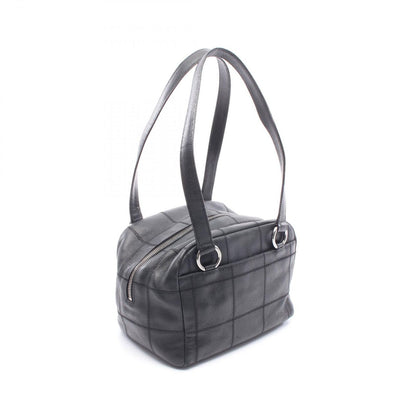 Chanel Choco Bar Black Leather Bar Shoulder Bag — view 2