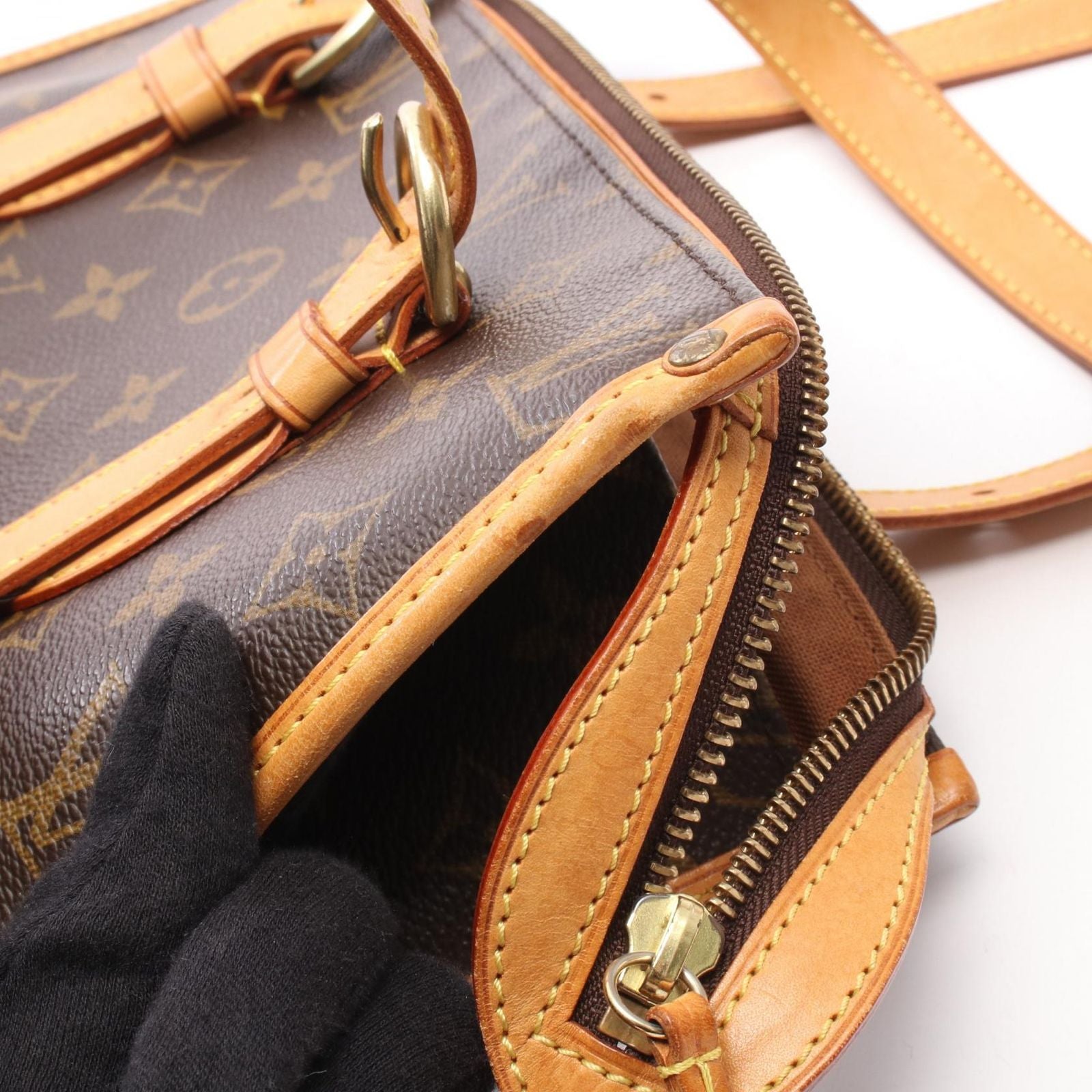 Louis Vuitton Tote Popincourt Canvas Leather — view 9