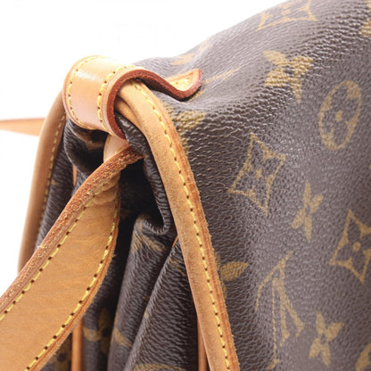 Louis Vuitton Shoulder Bag Saumur 30 Canvas Leather — view 8