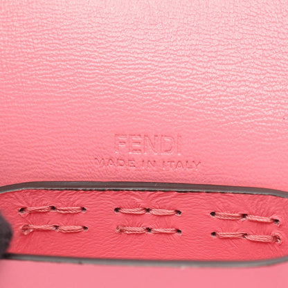 Fendi Pico Baguette Airpods Case Pink Leather Shoulder Strap — view 4