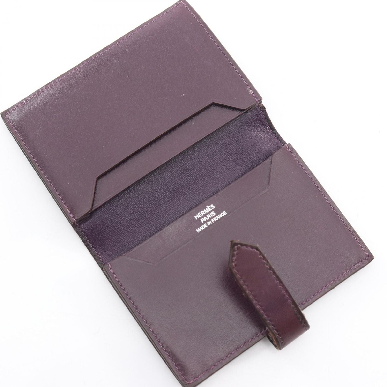Hermes Card Case Bearn Mini Leather Calf — view 3
