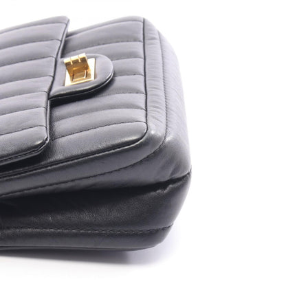 Chanel Shoulder Bag 2.55 Black Lambskin Mademoiselle Mini Chain — view 8