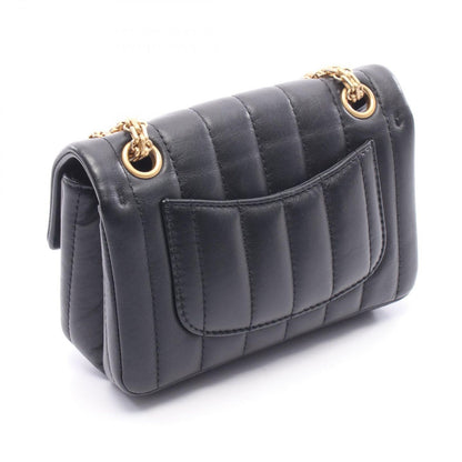 Chanel Shoulder Bag 2.55 Black Lambskin Mademoiselle Mini Chain — view 2