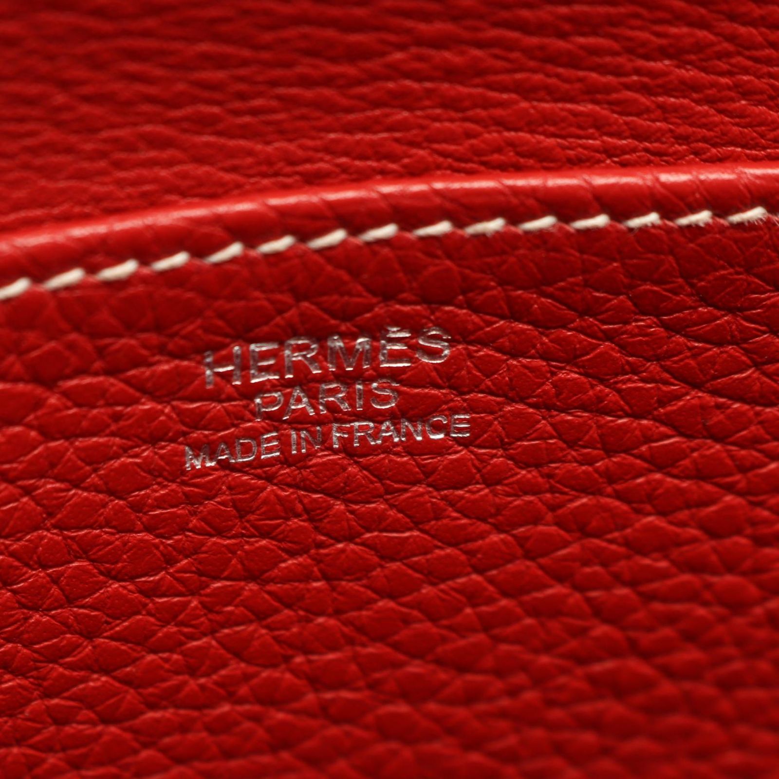 Hermes Handbag Halzan 31 2-Way Rouge Tomato Leather 31 — view 4