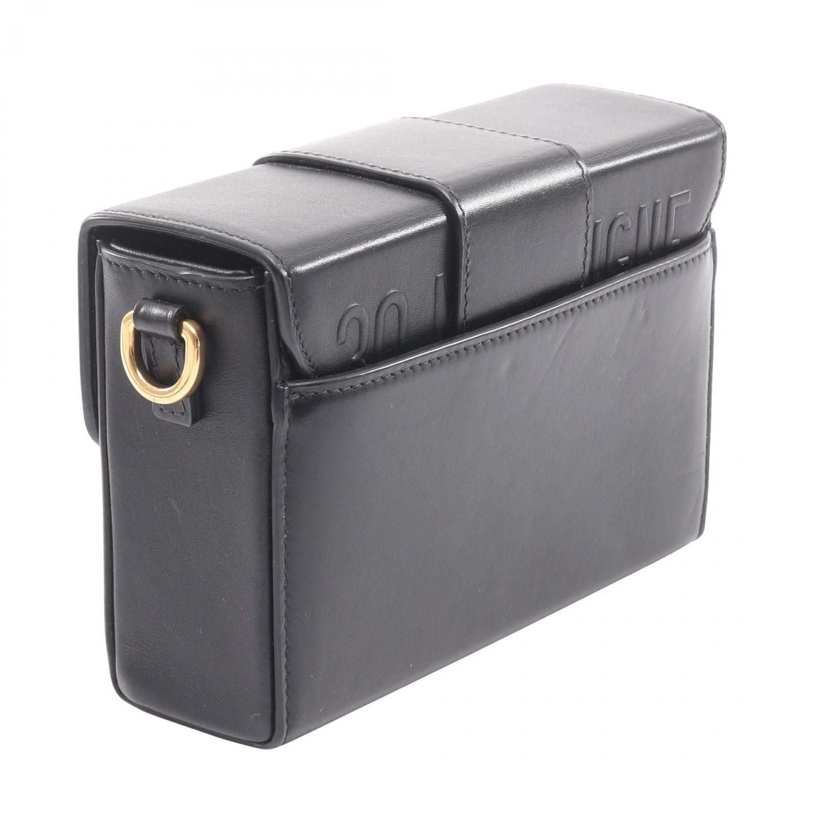 Dior Shoulder Bag 30 Montaigne Box Black Leather — view 2