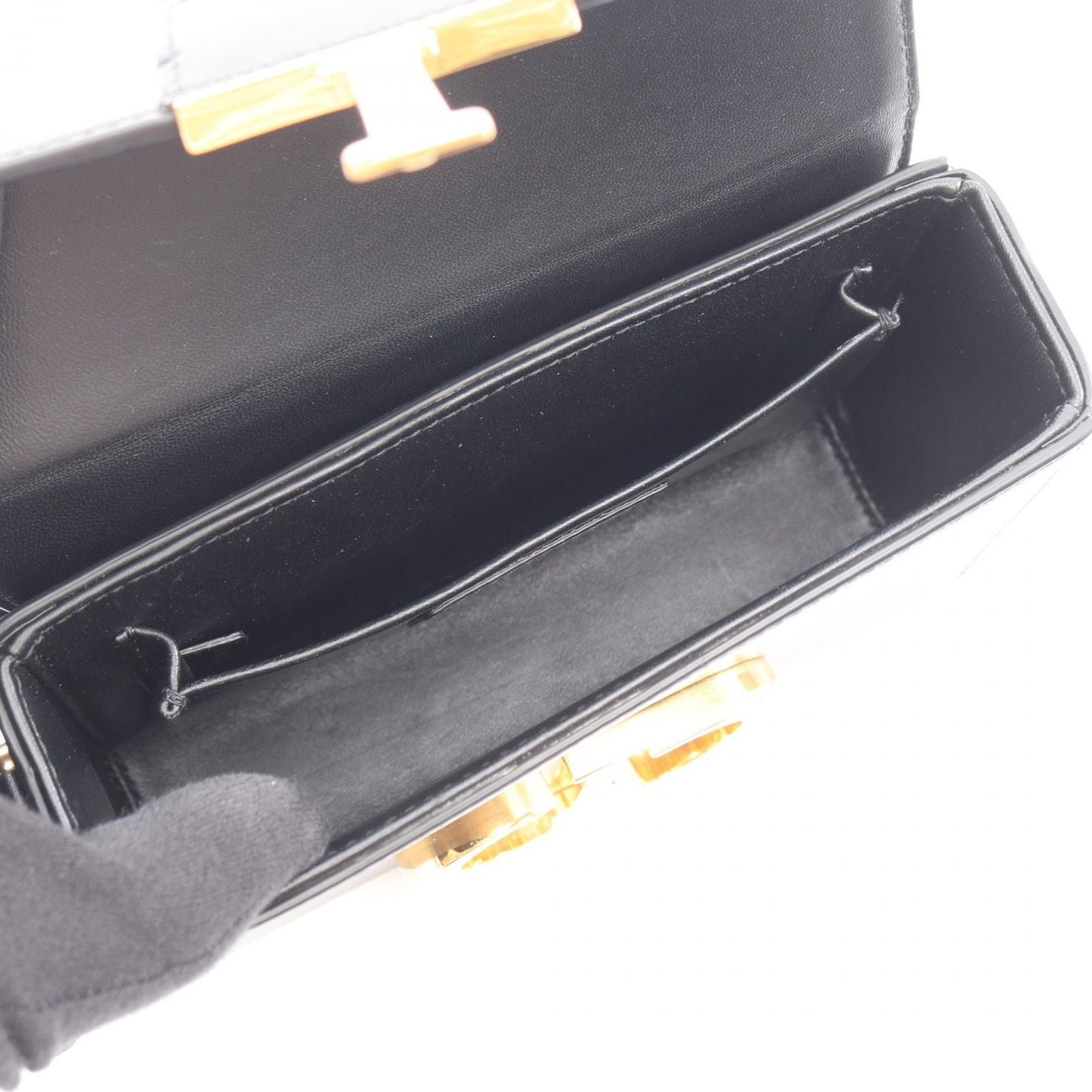 Dior Shoulder Bag 30 Montaigne Box Black Leather — view 3