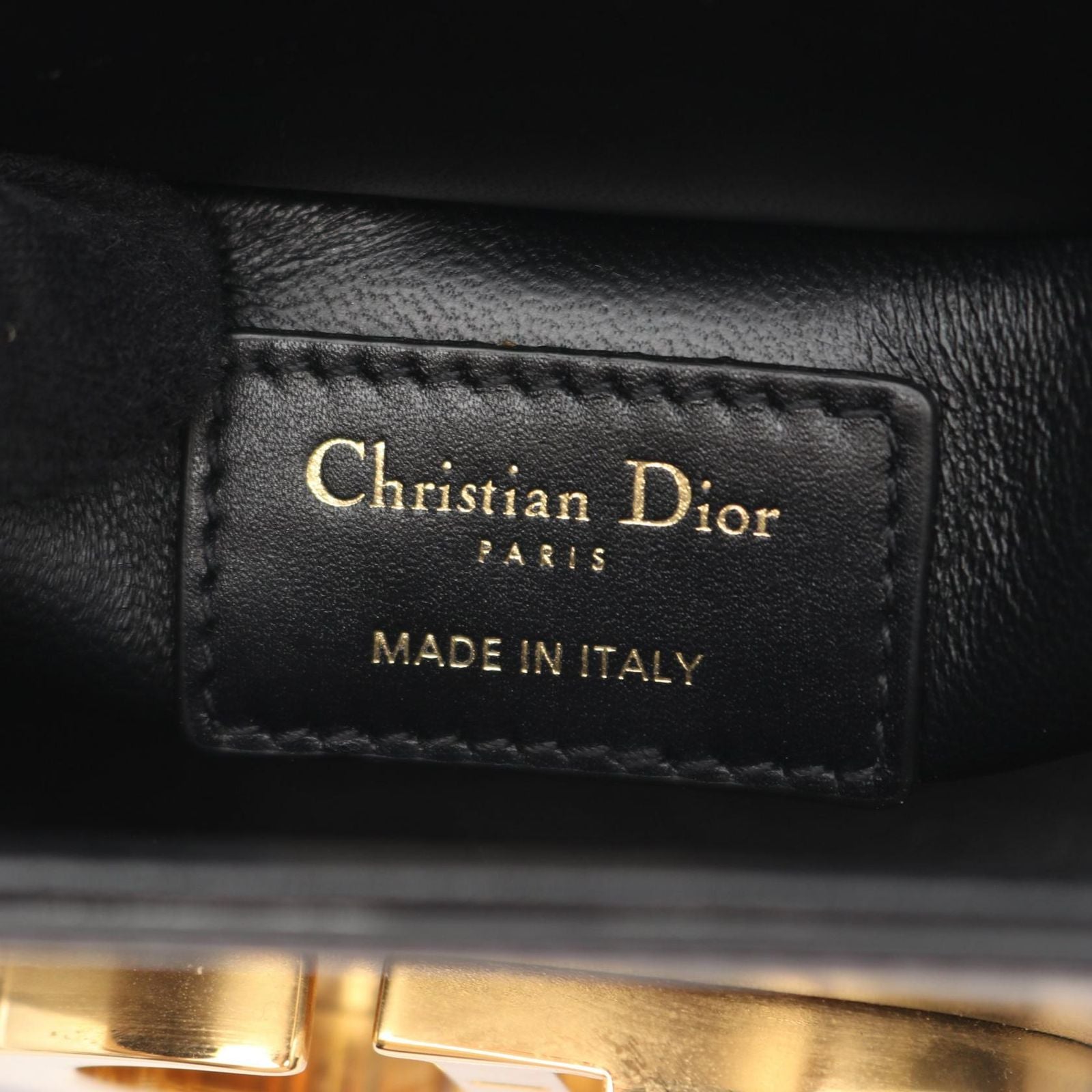 Dior Shoulder Bag 30 Montaigne Box Black Leather — view 4
