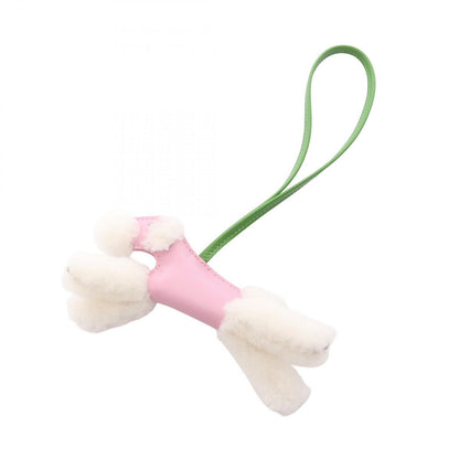 Hermes Charm Buddy Movcille Vest Vert Yucca Shearling