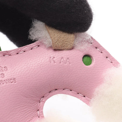 Hermes Charm Buddy Movcille Vest Vert Yucca Shearling — view 4