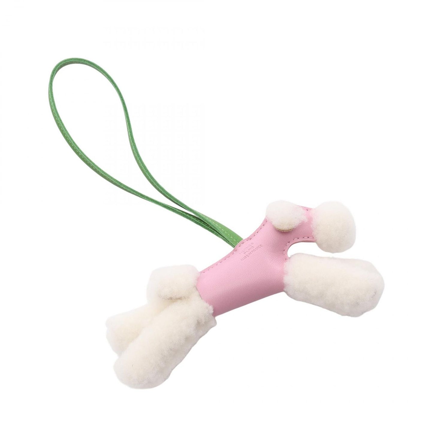 Hermes Charm Buddy Movcille Vest Vert Yucca Shearling — view 2