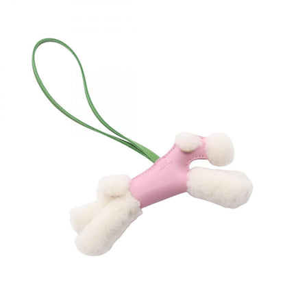 Hermes Charm Buddy Movcille Vest Vert Yucca Shearling — view 2