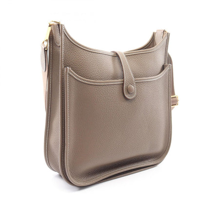 Hermes Shoulder Bag Evelyne 3 Trois PM Etoupe Leather — view 2