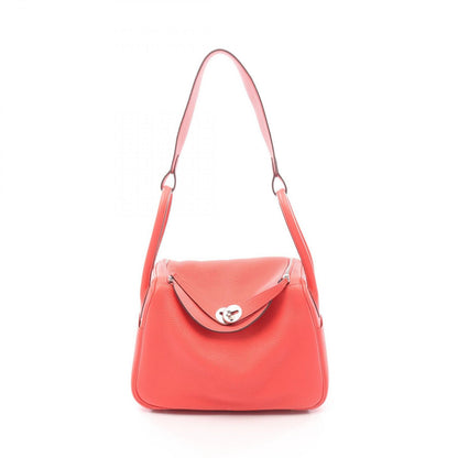 Hermes Shoulder Bag Lindy 26 Rouge Pivoine Leather