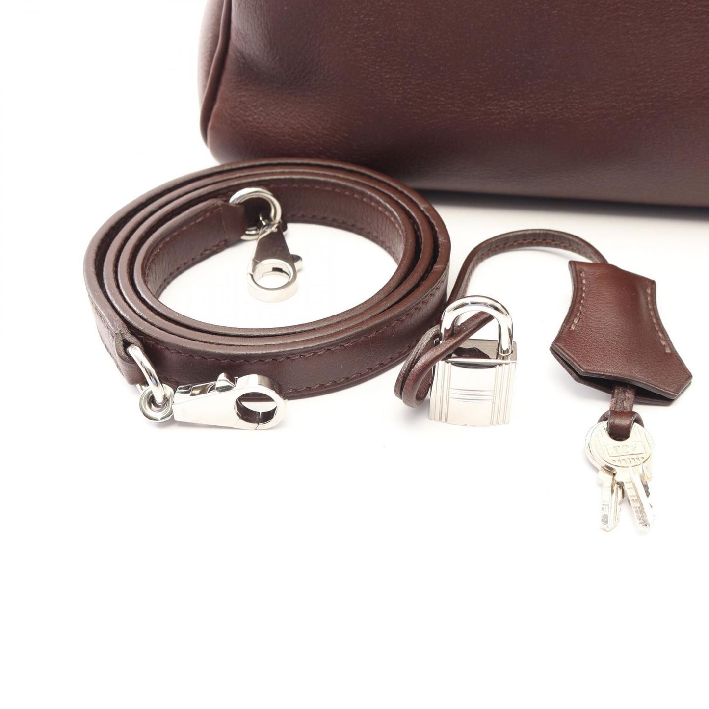 Hermes Handbag Kelly 32 Retourne 2-Way Havana Leather — view 6