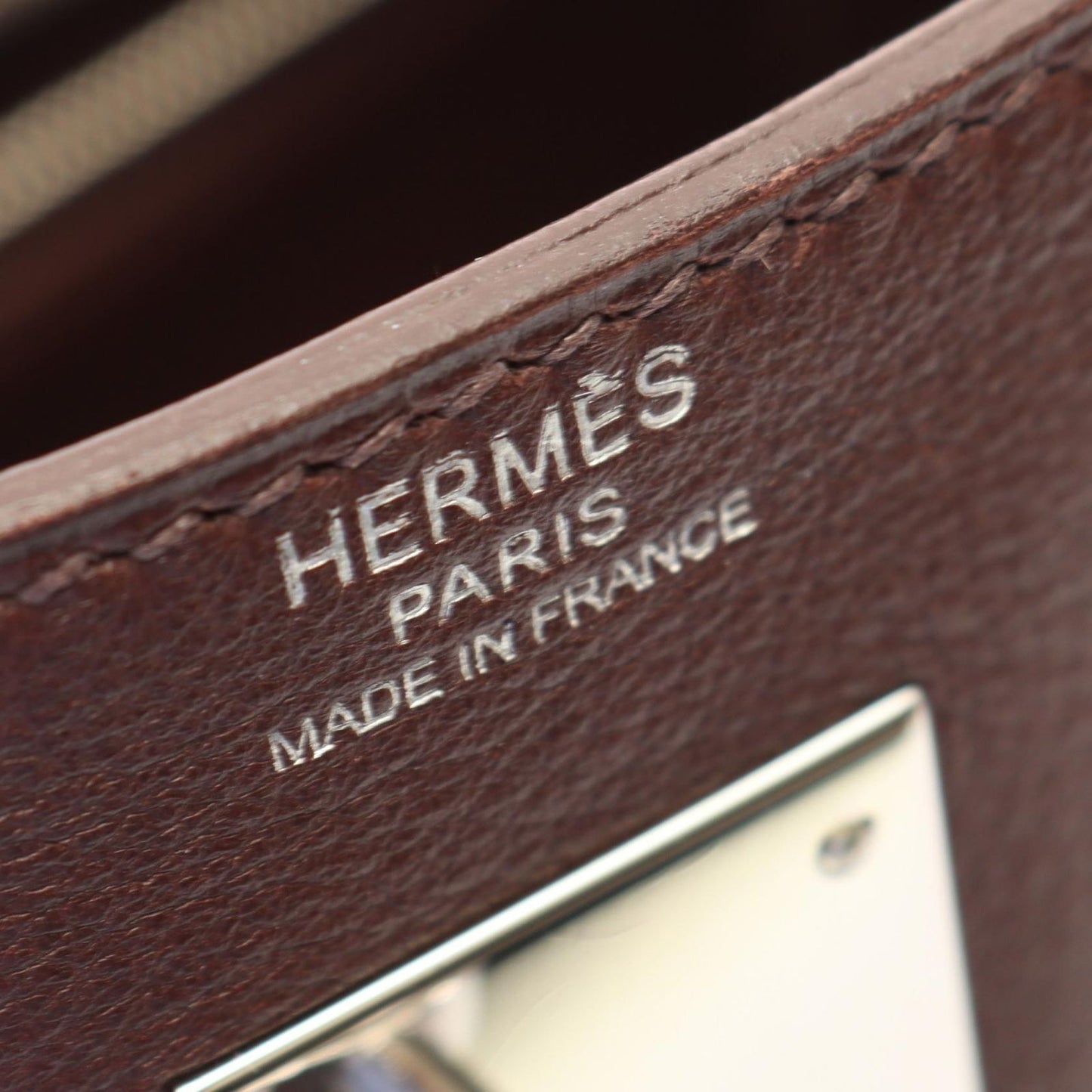 Hermes Handbag Kelly 32 Retourne 2-Way Havana Leather — view 4