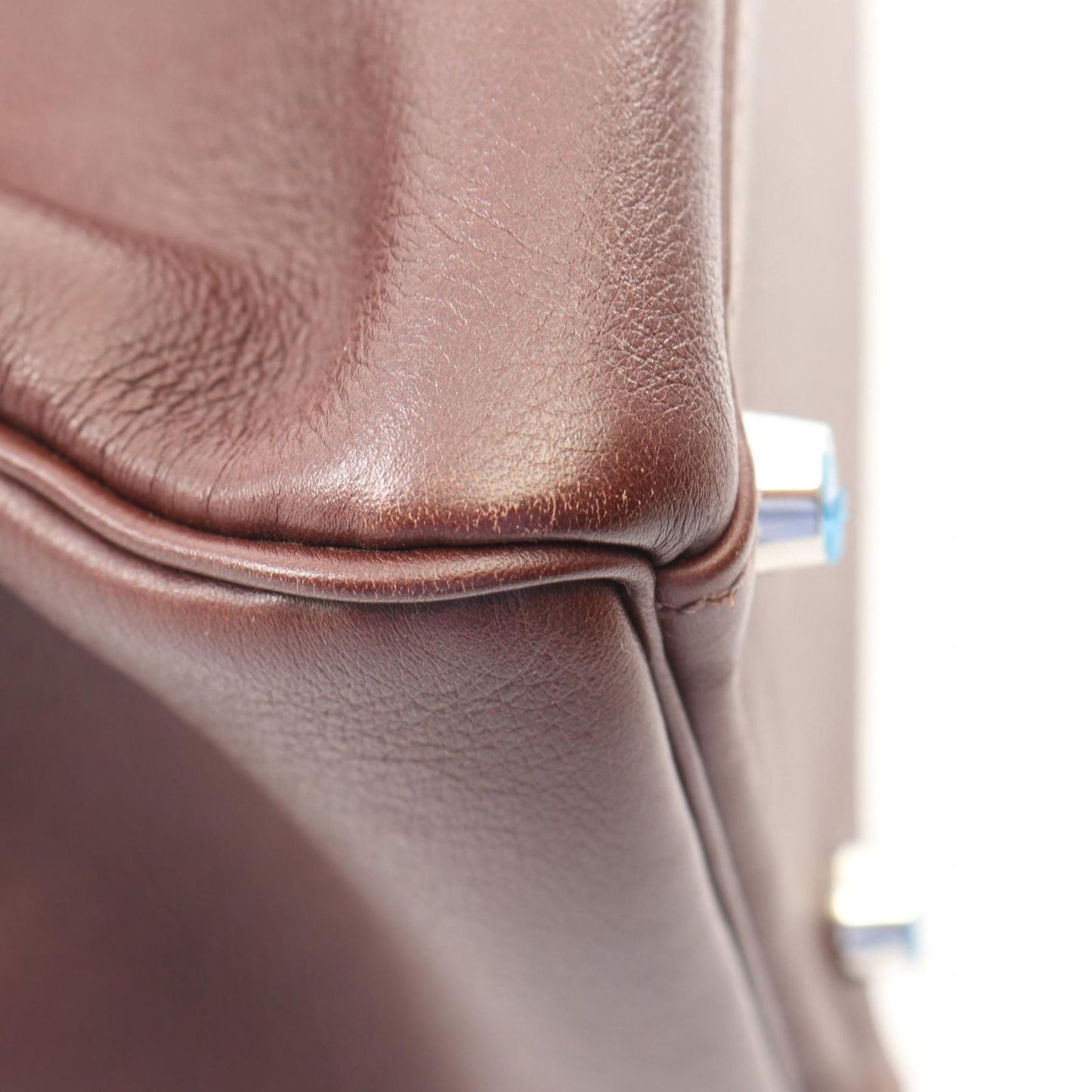 Hermes Handbag Kelly 32 Retourne 2-Way Havana Leather — view 9