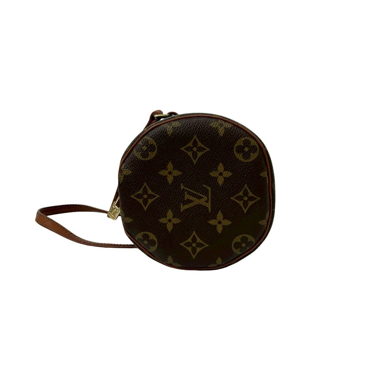 Louis Vuitton Vintage Papillon 26 Monogram Leather Handbag Drum Bag Brown — view 5