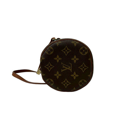 Louis Vuitton Vintage Papillon 26 Monogram Leather Handbag Drum Bag Brown — view 5