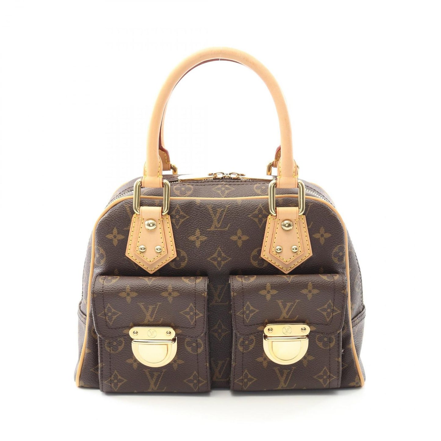 Louis Vuitton Handbag Manhattan PM Canvas Leather