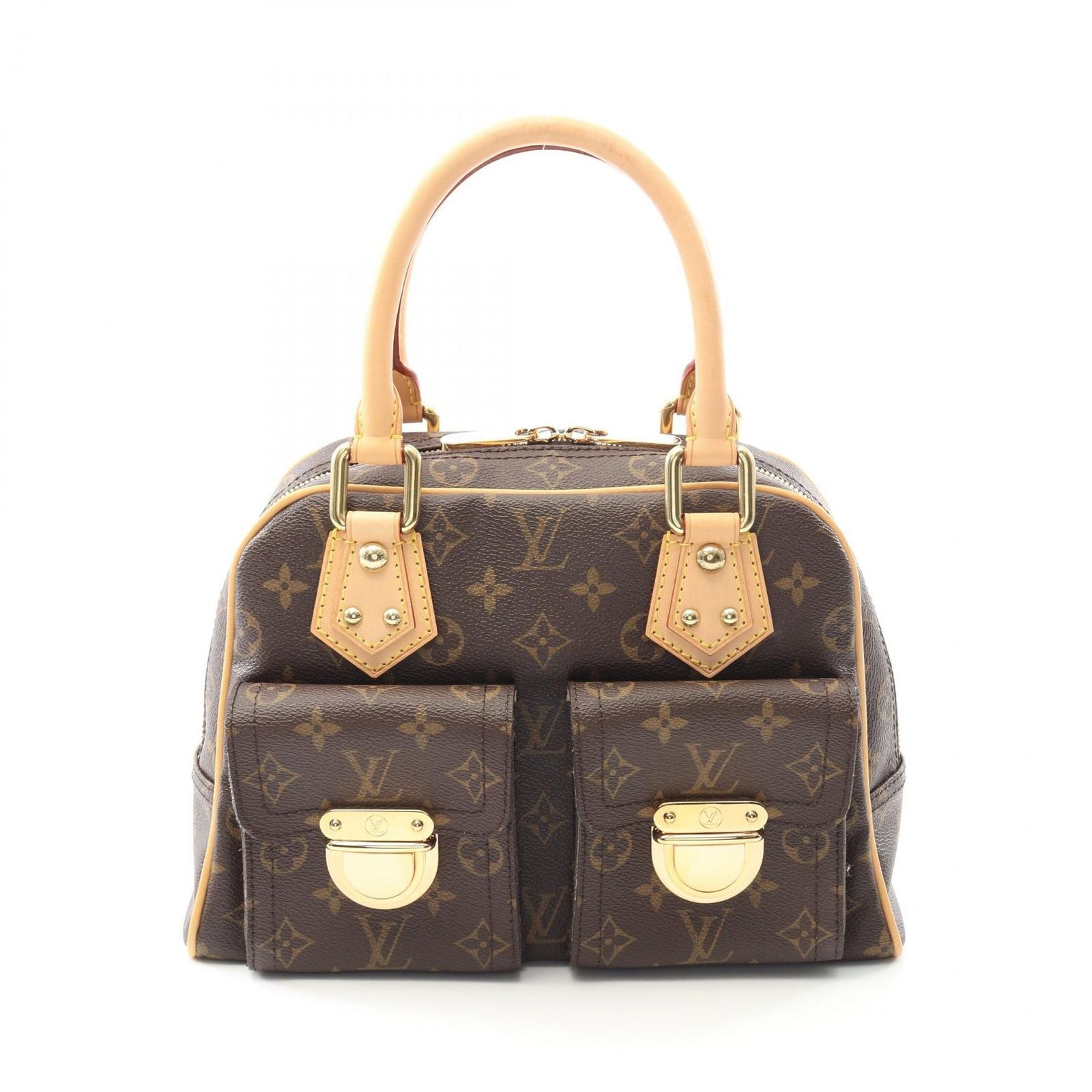 Louis Vuitton Handbag Manhattan PM Canvas Leather