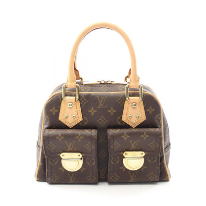 Louis Vuitton Handbag Manhattan PM Canvas Leather
