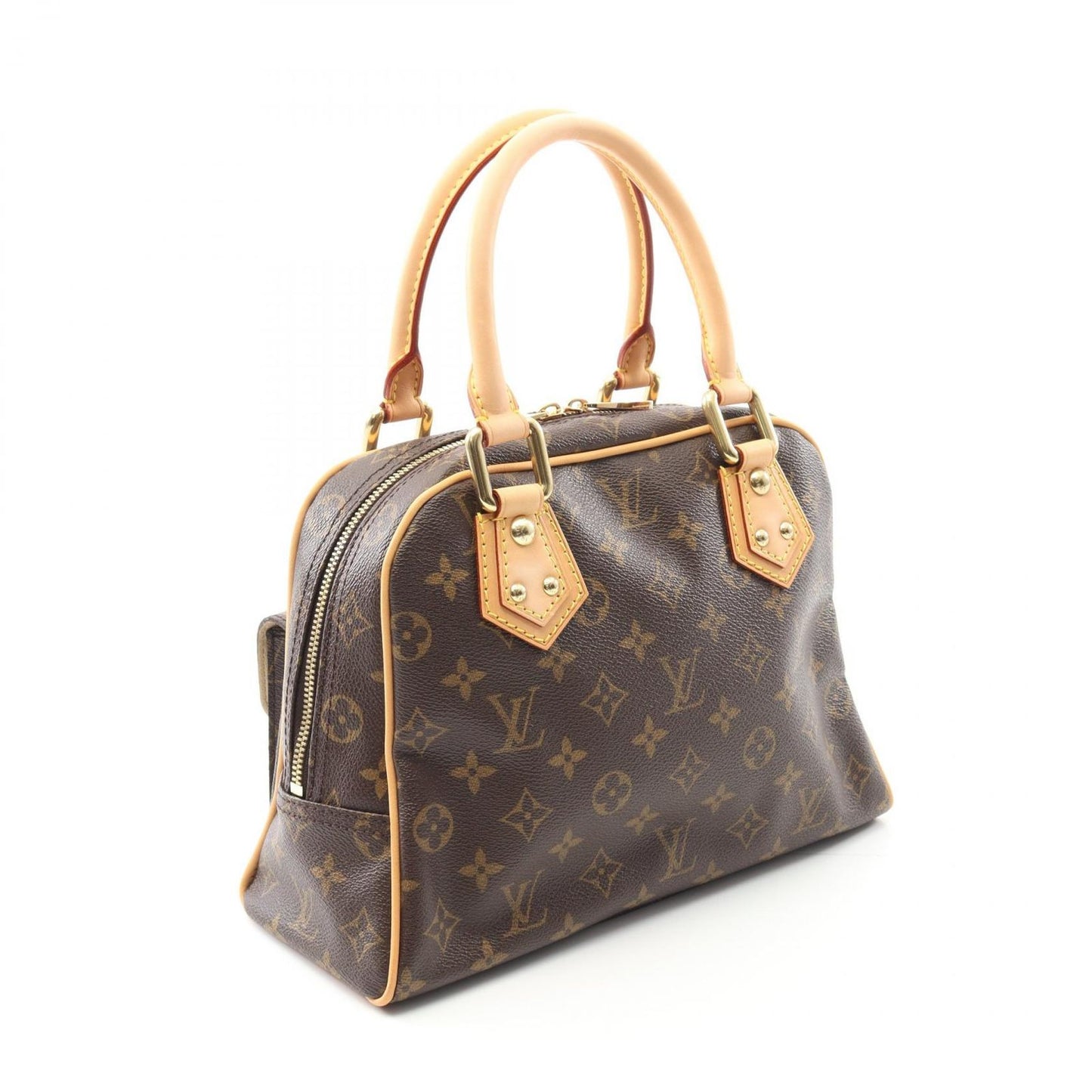 Louis Vuitton Handbag Manhattan PM Canvas Leather — view 2