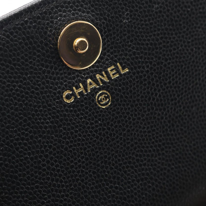Chanel Shoulder Bag Quilted Black Calf Chain — view 4