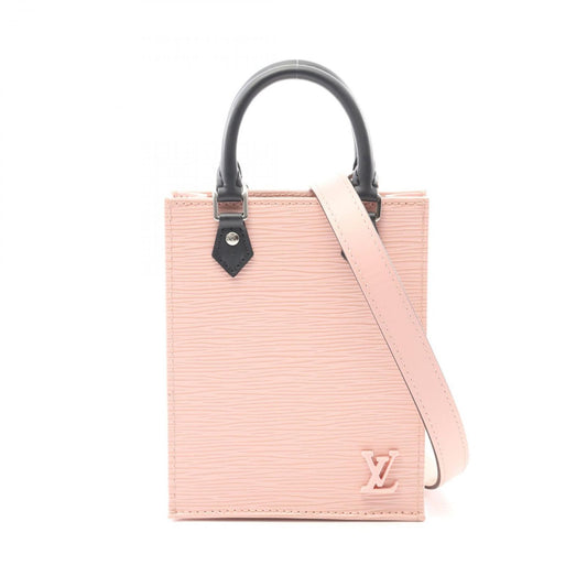 Louis Vuitton Handbag Petite Sac Plat Rosevalerine Leather