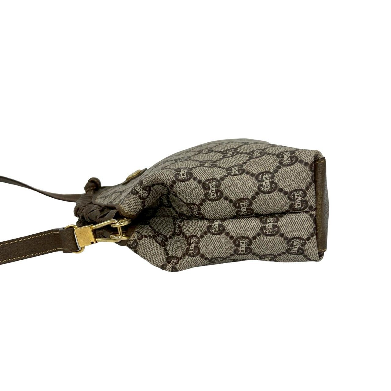 Gucci Vintage Plus Leather Shoulder Bag Pochette Brown — view 5