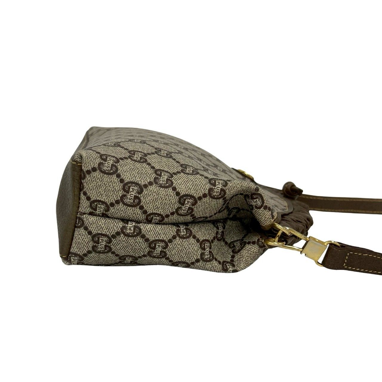 Gucci Vintage Plus Leather Shoulder Bag Pochette Brown — view 6