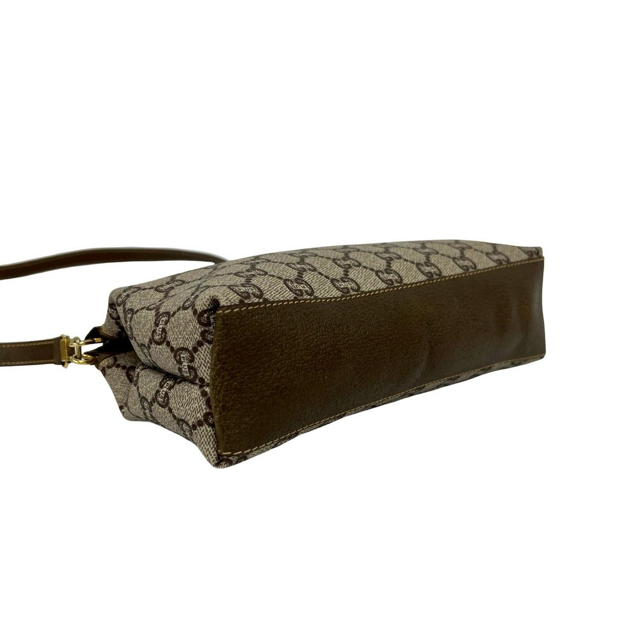 Gucci Vintage Plus Leather Shoulder Bag Pochette Brown — view 7