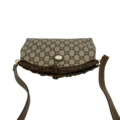 Gucci Vintage Plus Leather Shoulder Bag Pochette Brown — view 4