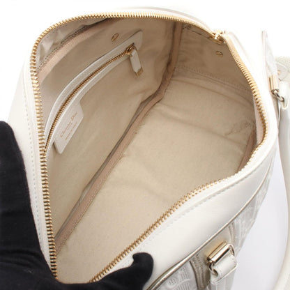 Dior Vibe Bowling Bag White Champagne Gold Leather Bow — view 3