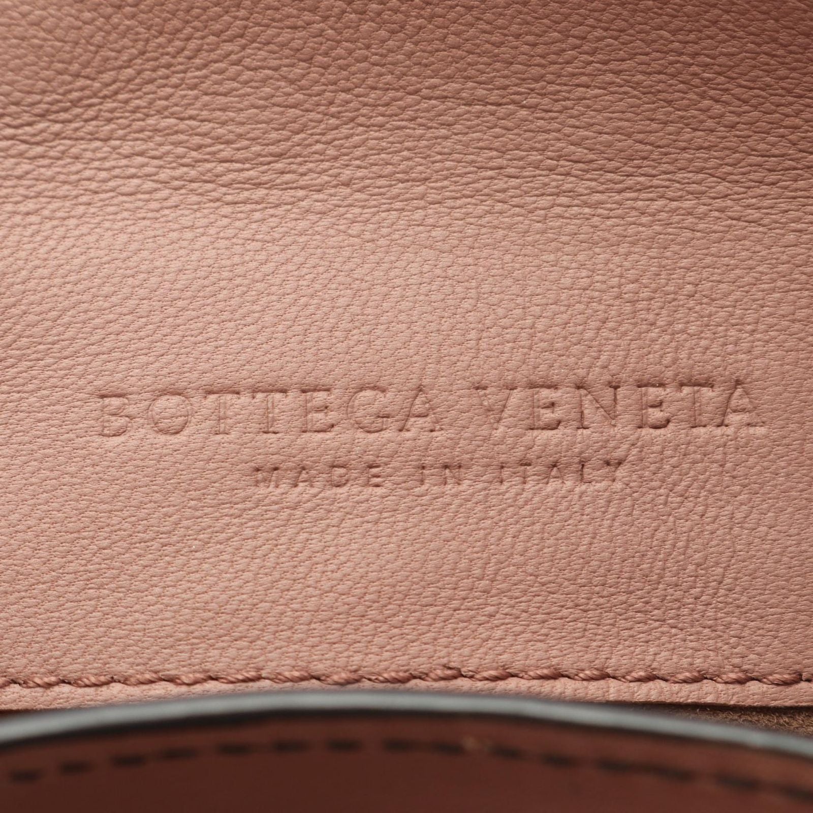 Bottega Veneta Handbag Small Piazza Pink Brown Bordeaux Leather Intrecciato — view 4