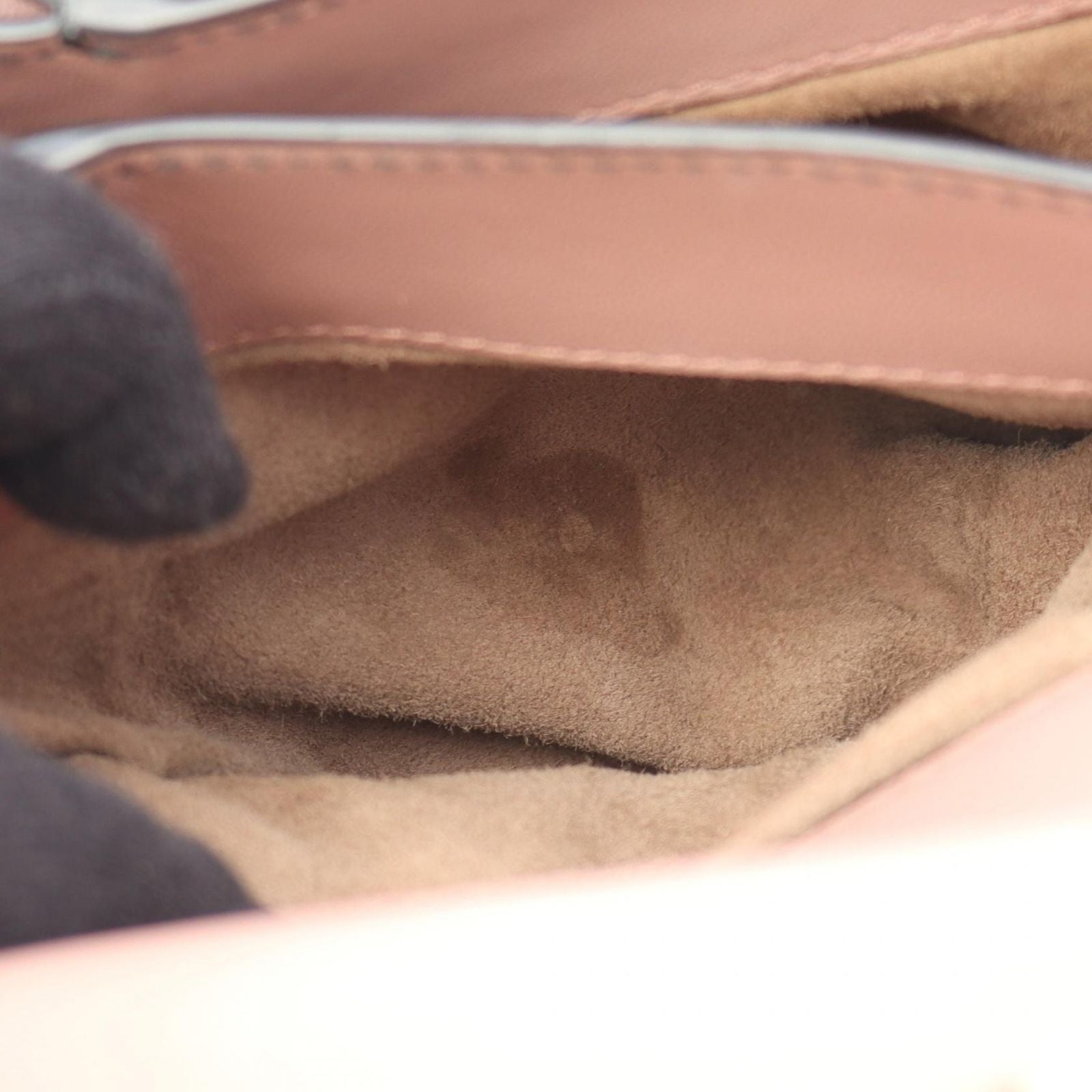 Bottega Veneta Handbag Small Piazza Pink Brown Bordeaux Leather Intrecciato — view 6