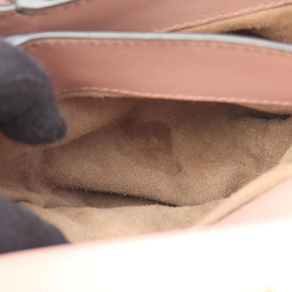 Bottega Veneta Handbag Small Piazza Pink Brown Bordeaux Leather Intrecciato — view 6