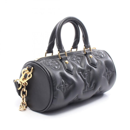 Louis Vuitton Handbag Papillon BB Bubble Gram Noir Leather — view 2