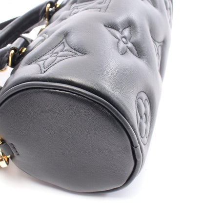 Louis Vuitton Handbag Papillon BB Bubble Gram Noir Leather — view 5
