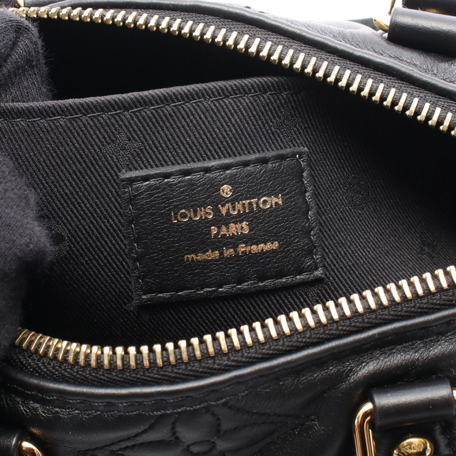 Louis Vuitton Handbag Papillon BB Bubble Gram Noir Leather — view 4