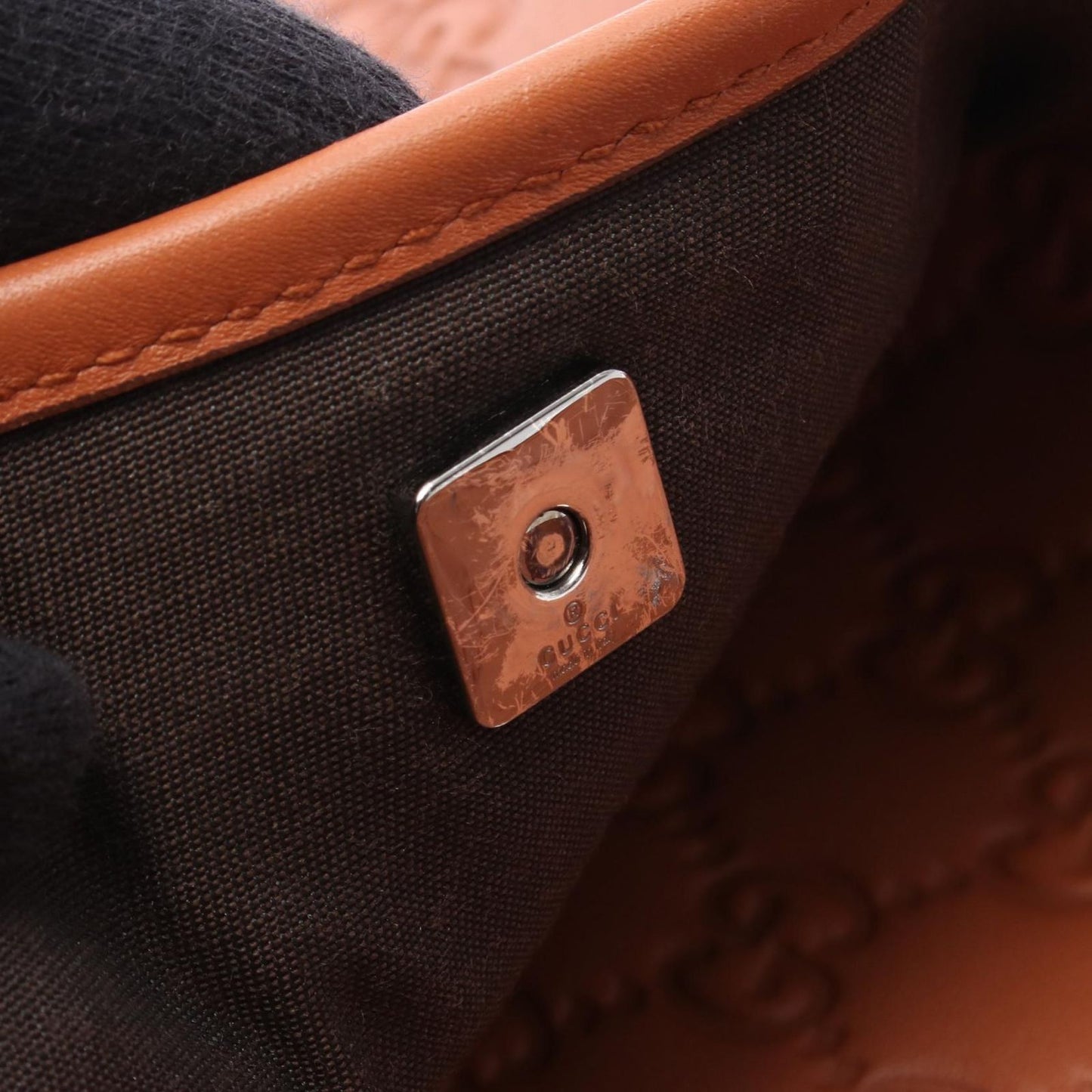 Gucci Shoulder Bag Guccissima Brown Leather Guccissima — view 9