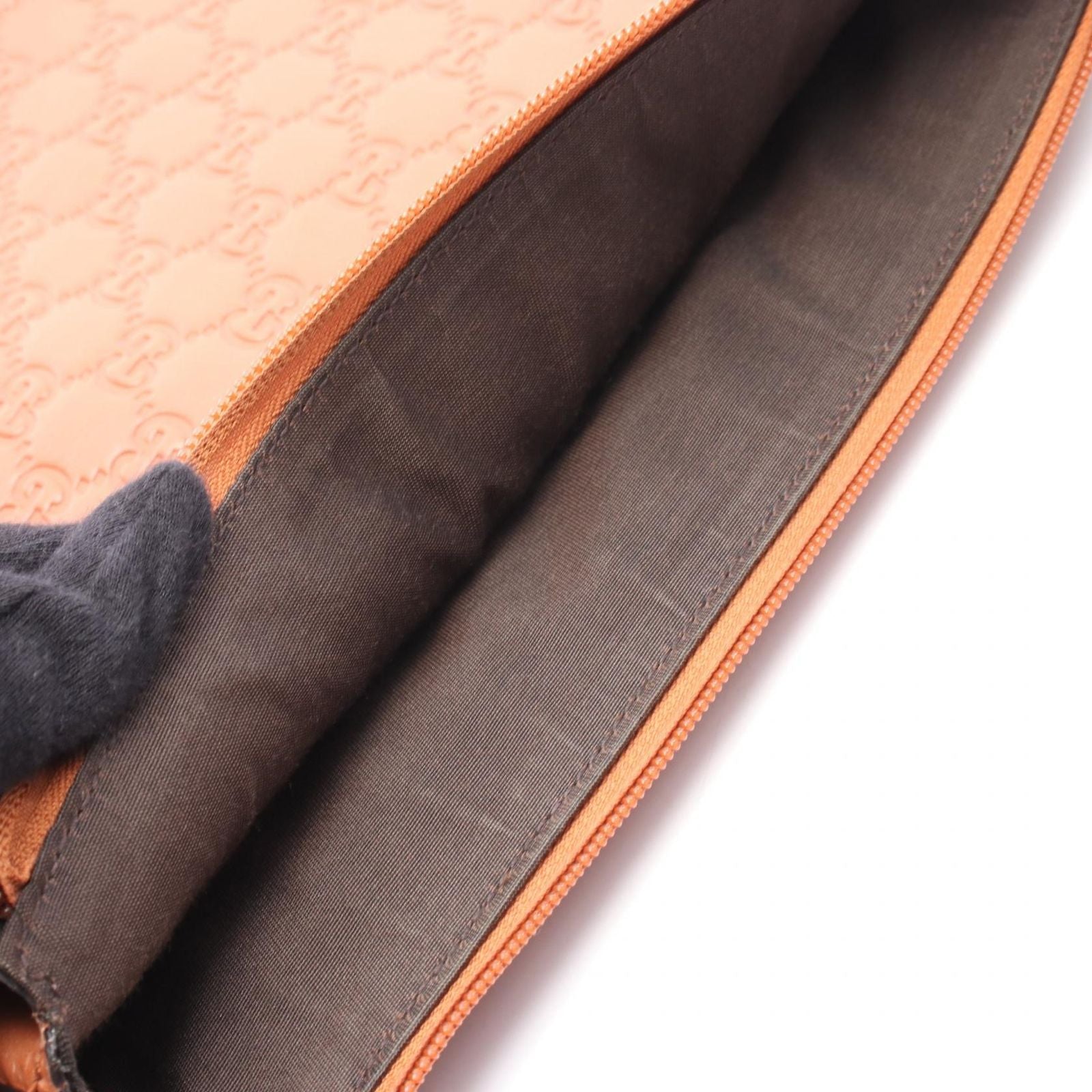 Gucci Shoulder Bag Guccissima Brown Leather Guccissima — view 5